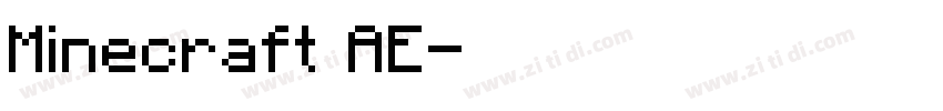 Minecraft AE字体转换